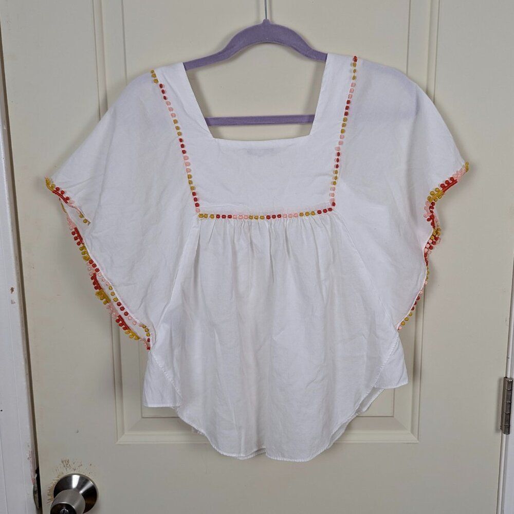 Madewell | Pom-Pom Butterfly Top Size XS - Picture 2 of 8